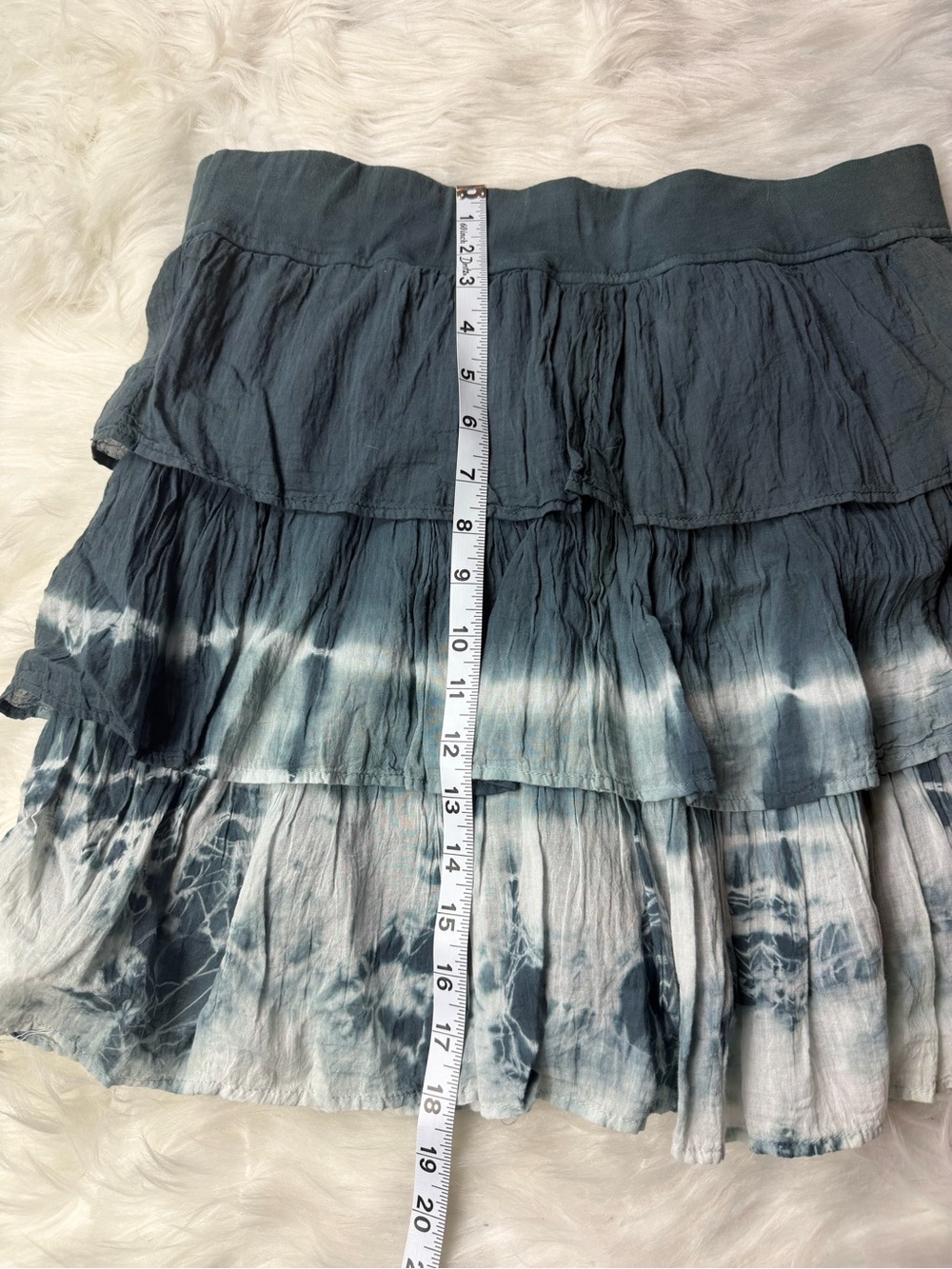 Tie Dye Ruffle Mini Skirt - Picture 5 of 6